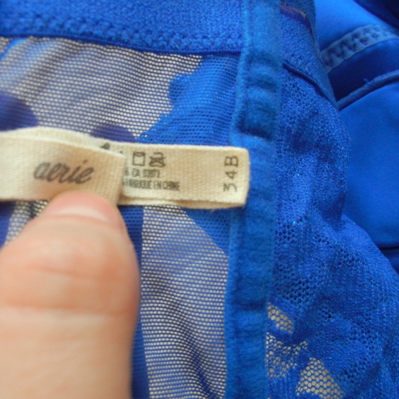 Blue Bustier Crop Top - Picture 4 of 4